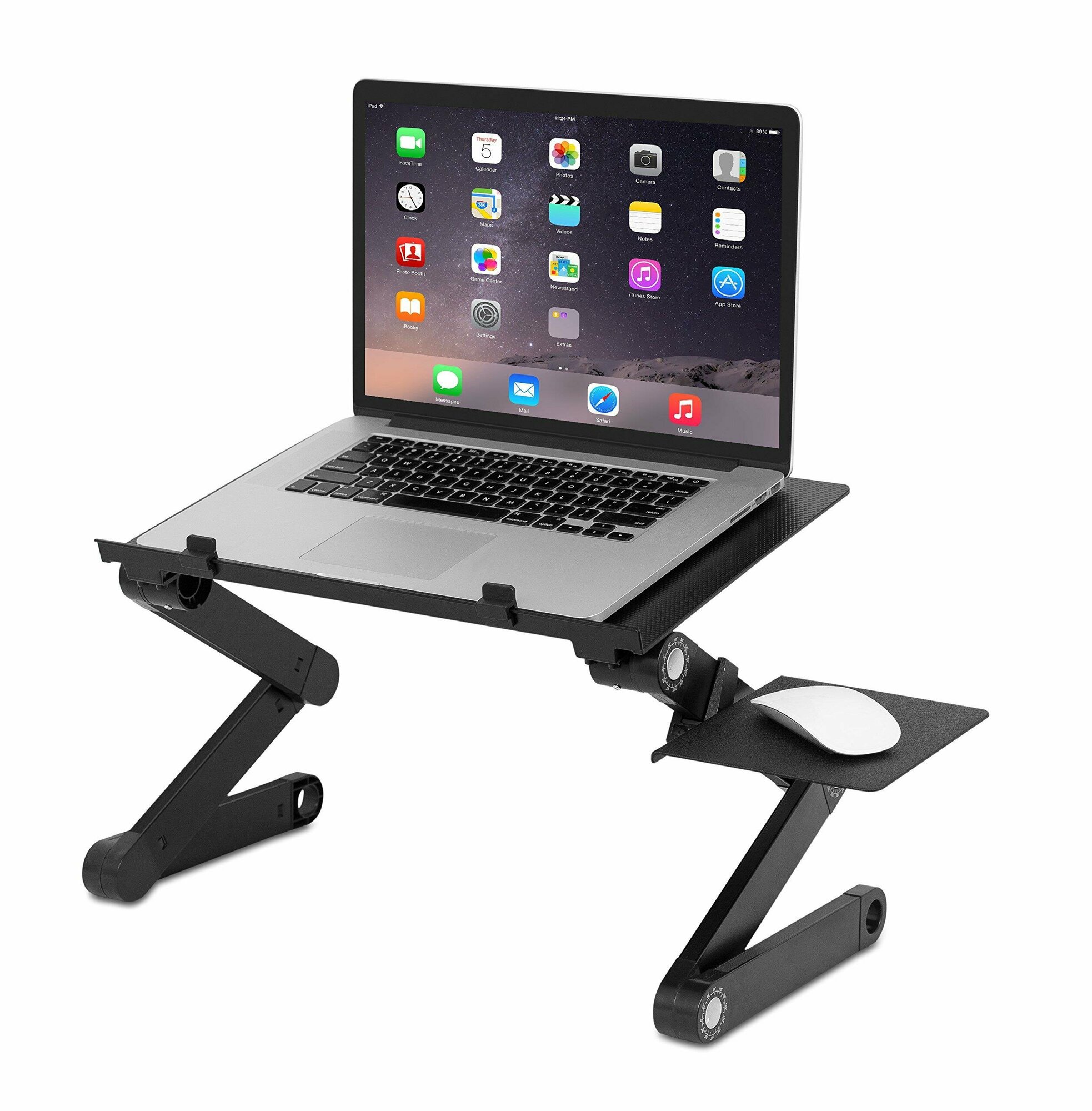 Столик для ноутбука Laptop table T8 с вентиляторами подставкой для мышки