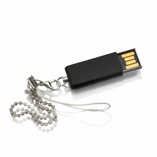 Флешка Мини, 4 ГБ, черная, арт. F17