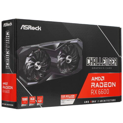 Видеокарта ASRock Radeon RX 6600 Challenger D 8GB (RX6600 CLD 8G)