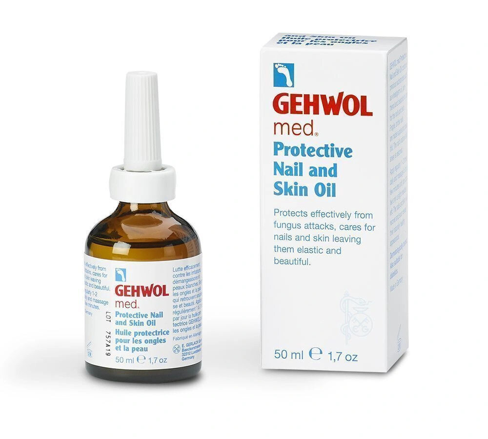 Масло для ногтей и кожи кутикулы защитное Геволь (Gehwol Med) укрепляющее, питательное, противогрибковое, 50 мл