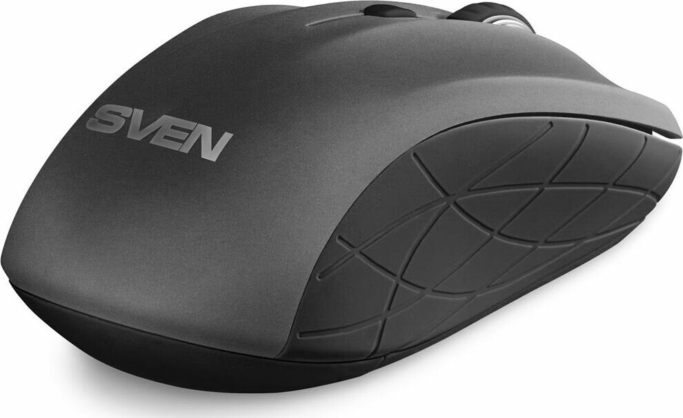 Мышь Wireless Sven RX-230W серая (2,4 GHz, 3+1кл., 800-1600DPI, Soft Touch, блистер) - фото №9