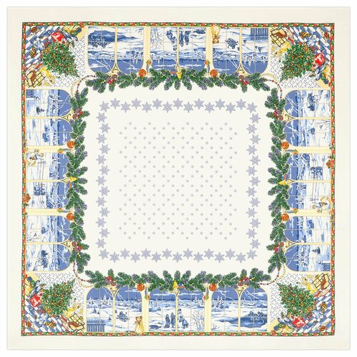 Скатерть льняная, Павловопосадские платки , 1419 