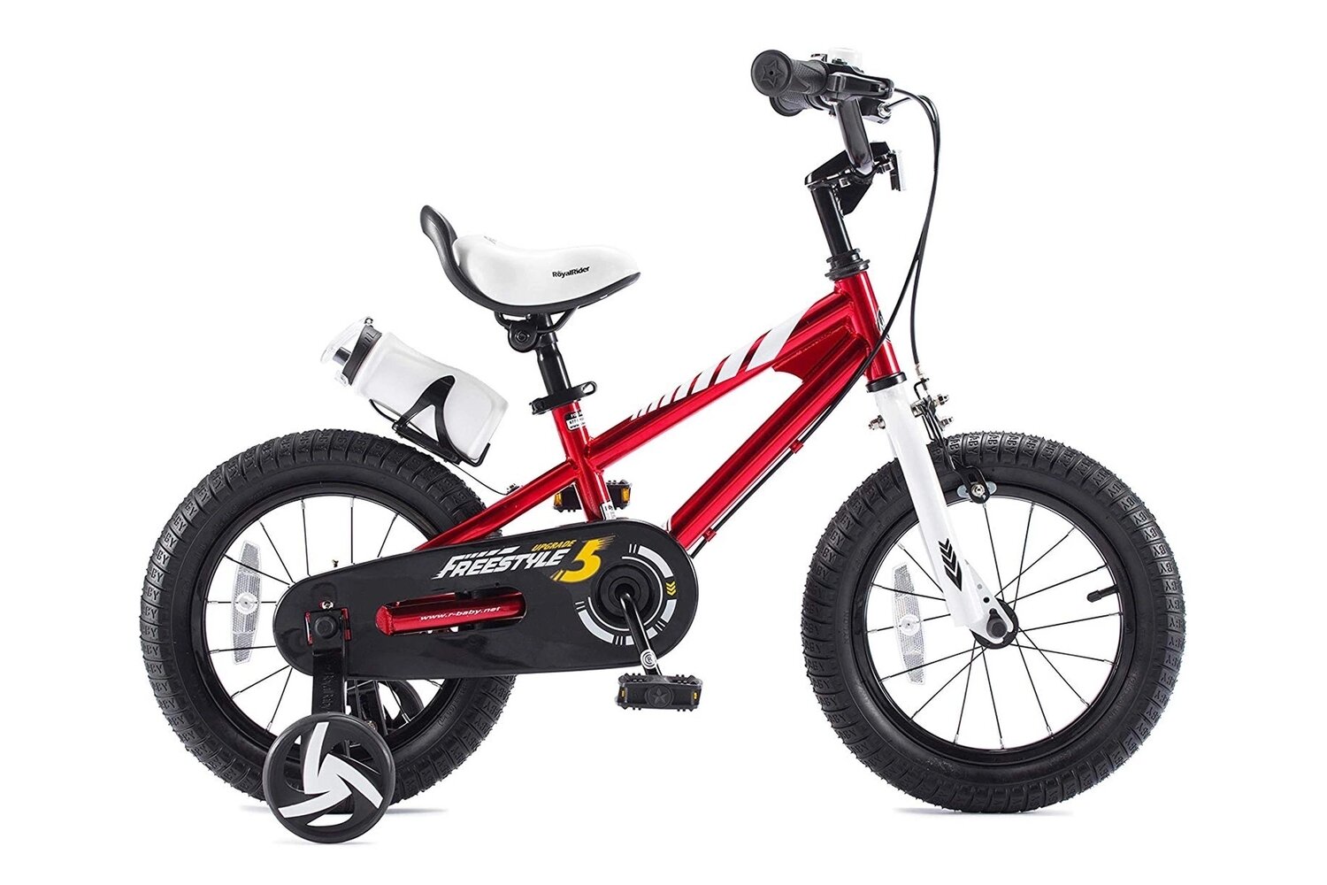 Детский велосипед Royal Baby Freestyle Steel 16, год 2022, цвет Красный