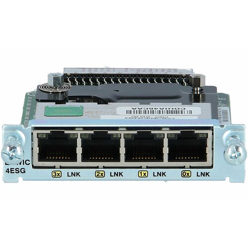 Модуль маршрутизатора Cisco EHWIC-4ESG-P 4xRJ-45 10/100/1000BASE-TX PoE голосовой модуль cisco pvdm4 64