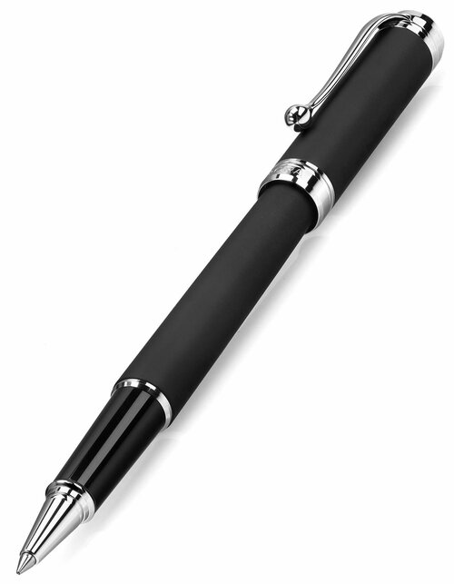 Ручка-роллер AURORA Talentum Rubber Finesse Black Chrome Plated (AU D73-RN)