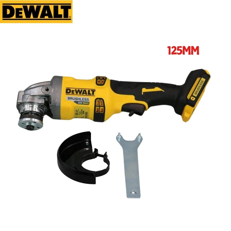 фото Dewalt электрическая угловая шлифовальная машина Dewalt 125/100 мм, режущий аппарат, полировщик, бытовые электроинструменты, подходят для Dewalt с батареей 20 в