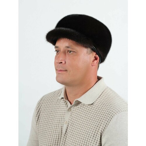 фото Кепка меховой век для мальчиков и мужчин, размер 59-60, коричневый