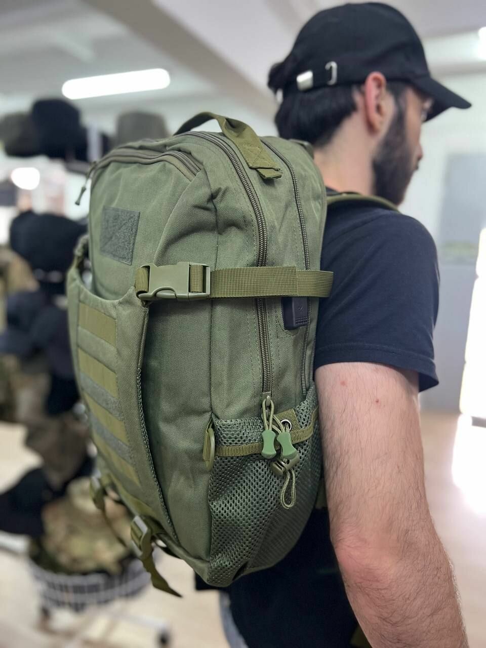 Универсальный тактический рюкзак олива 35л — фото 1