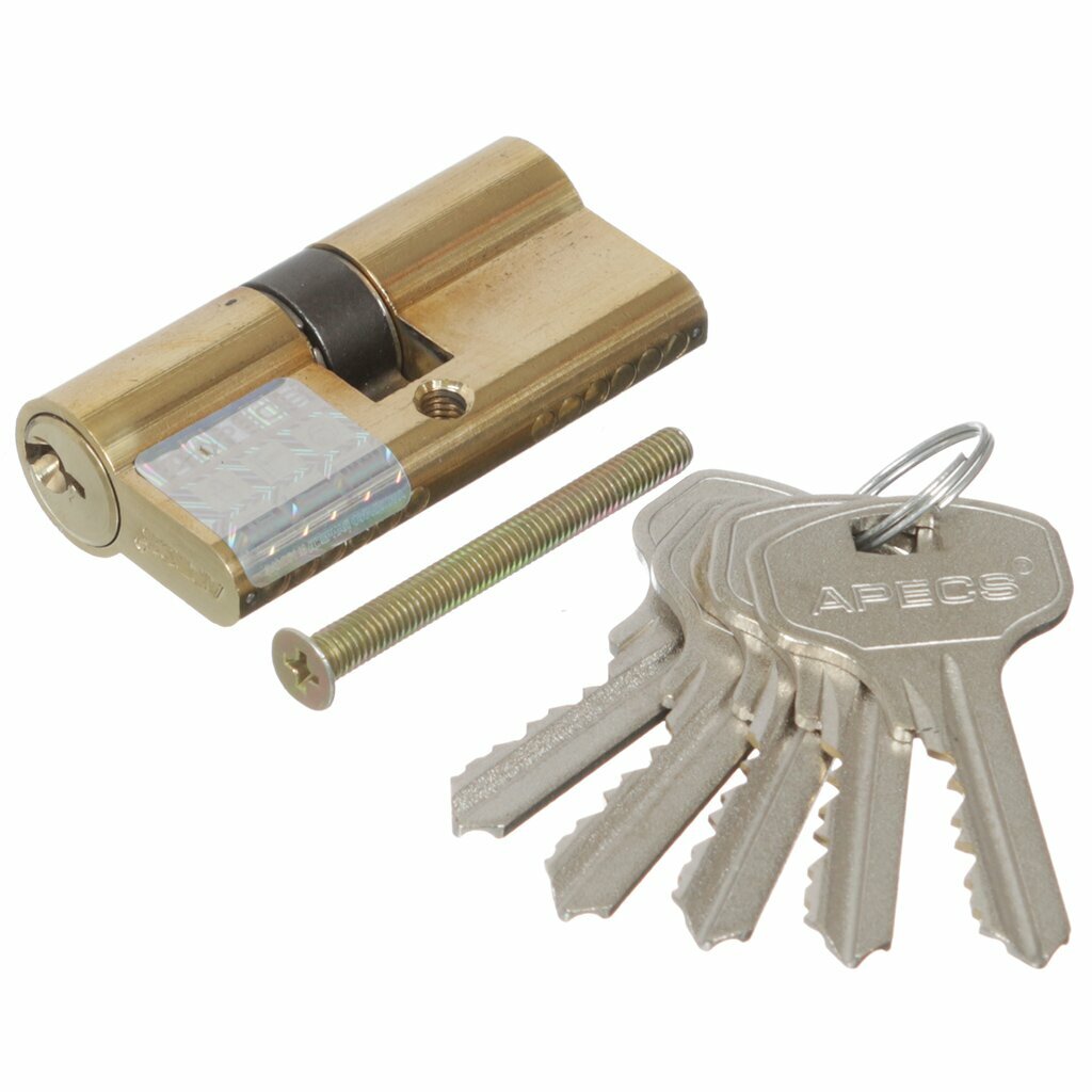 Личинка замка двери Apecs SC-60-Z-G/SC-60-G 2325 60 мм золото 30/30