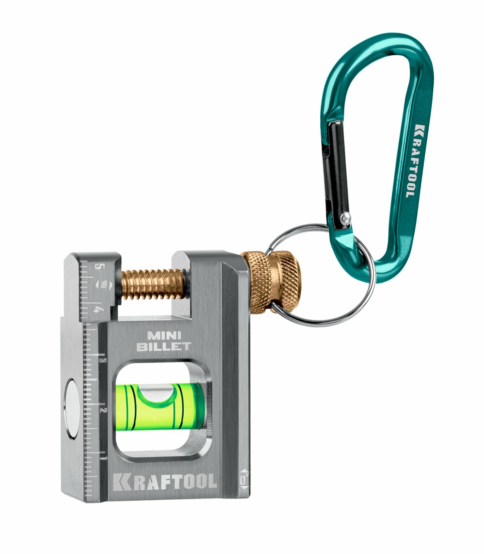 Брусковый магнитный уровень KRAFTOOL MINI BILLET 50 мм