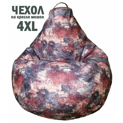 фото Внешний чехол для кресла мешка груша велюр оскар 150х100, размер xxxxl