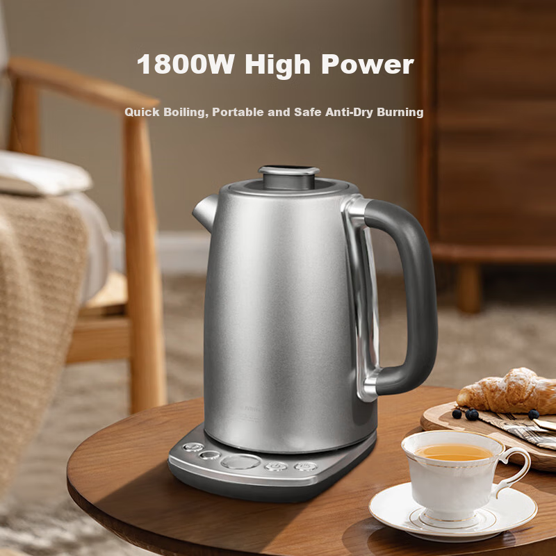 Электрочайник TILIVING 2024010717631850 Pure Titanium, Smart Temperature Control, 1.7 Liters, titanium