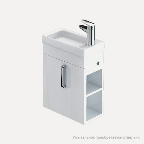 Изображение товара Тумба подвесная IDDIS TORR TOR40WRi95 40 см полки справа (без умывальника) Подходит умывальник 0014000U28