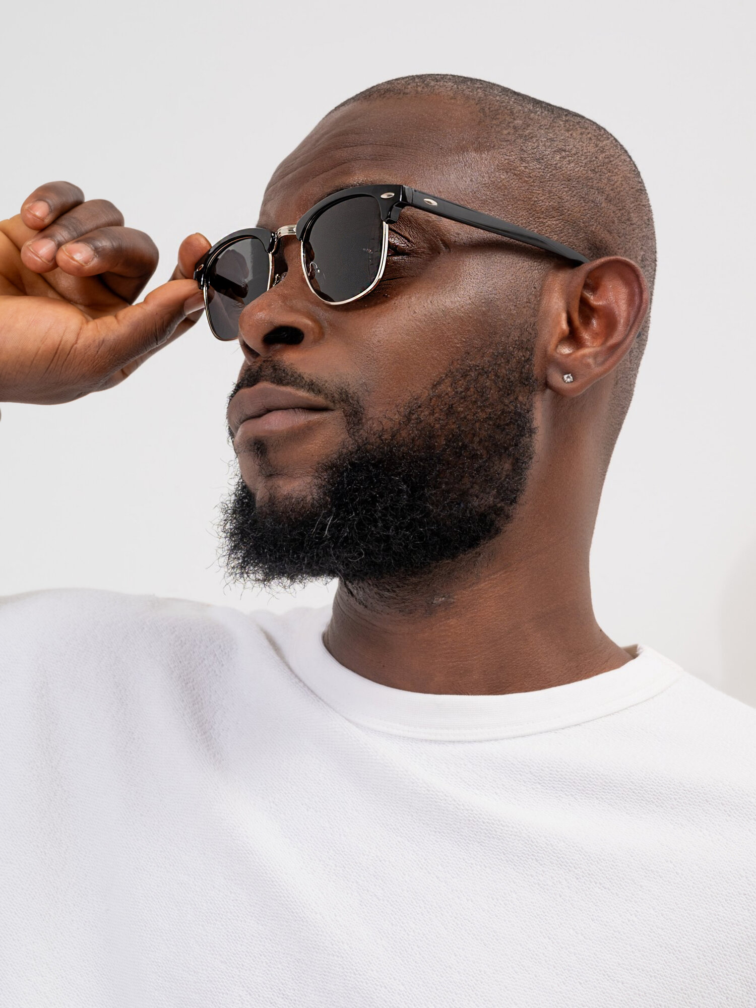 Солнцезащитные очки Zabologen, черный/серебристый — фото 1