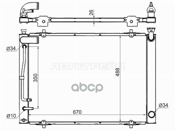 Радиатор TY0030ANH10 (SAT) Sat арт. TY0030ANH10