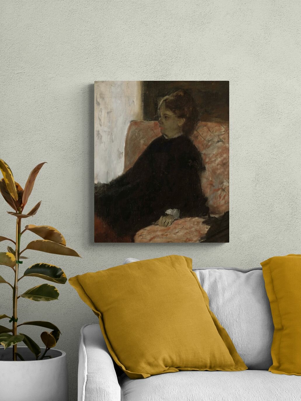 Эдгар Дега "Женщина в черном". Картина 60х50 см — фото 1