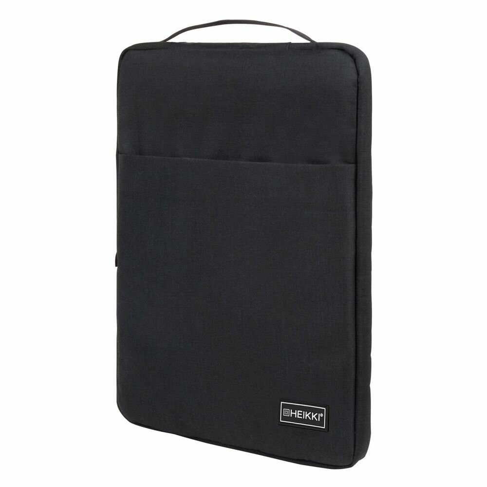 Чехол для ноутбука HEIKKI OPTION MAX 15,6', с ручкой и карманом, черный, 39х27х3 см (272602)