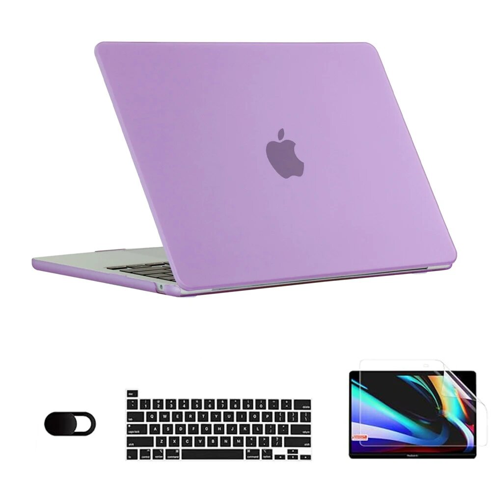 Чехол для ноутбука EGYAL для MacBook Pro 14 Фиолетовый, Pro14 M1 M2 M3 M4 M5, Matte Purple