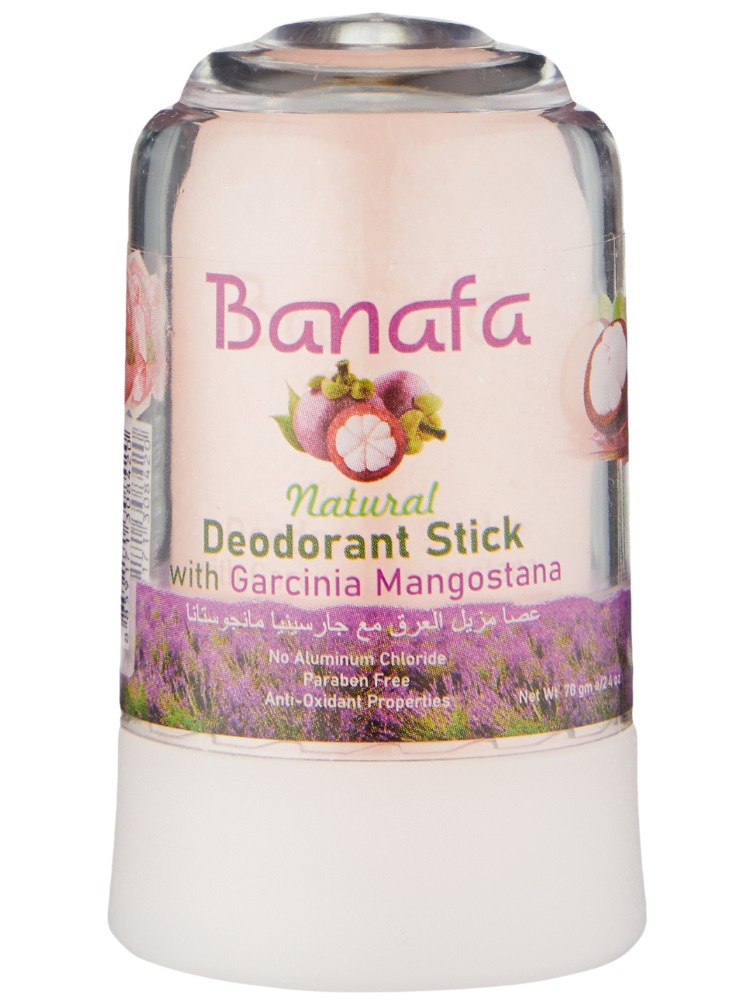 Дезодорант-Стик Banafa Alum "Mangosteen", не оставляет следов, для чувствительной кожи