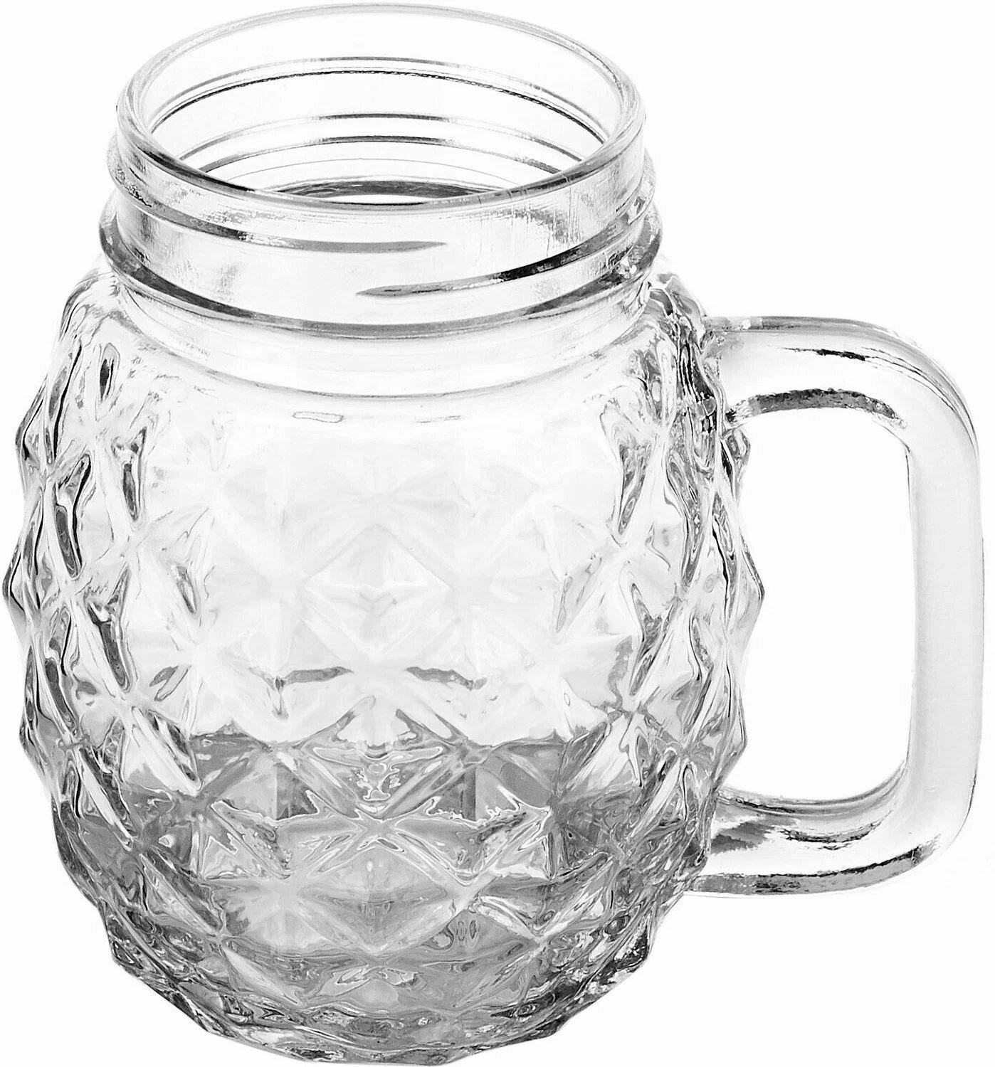 Кружка для пива/коктейля "Банка-Ананас"; 450мл. (без крышки)