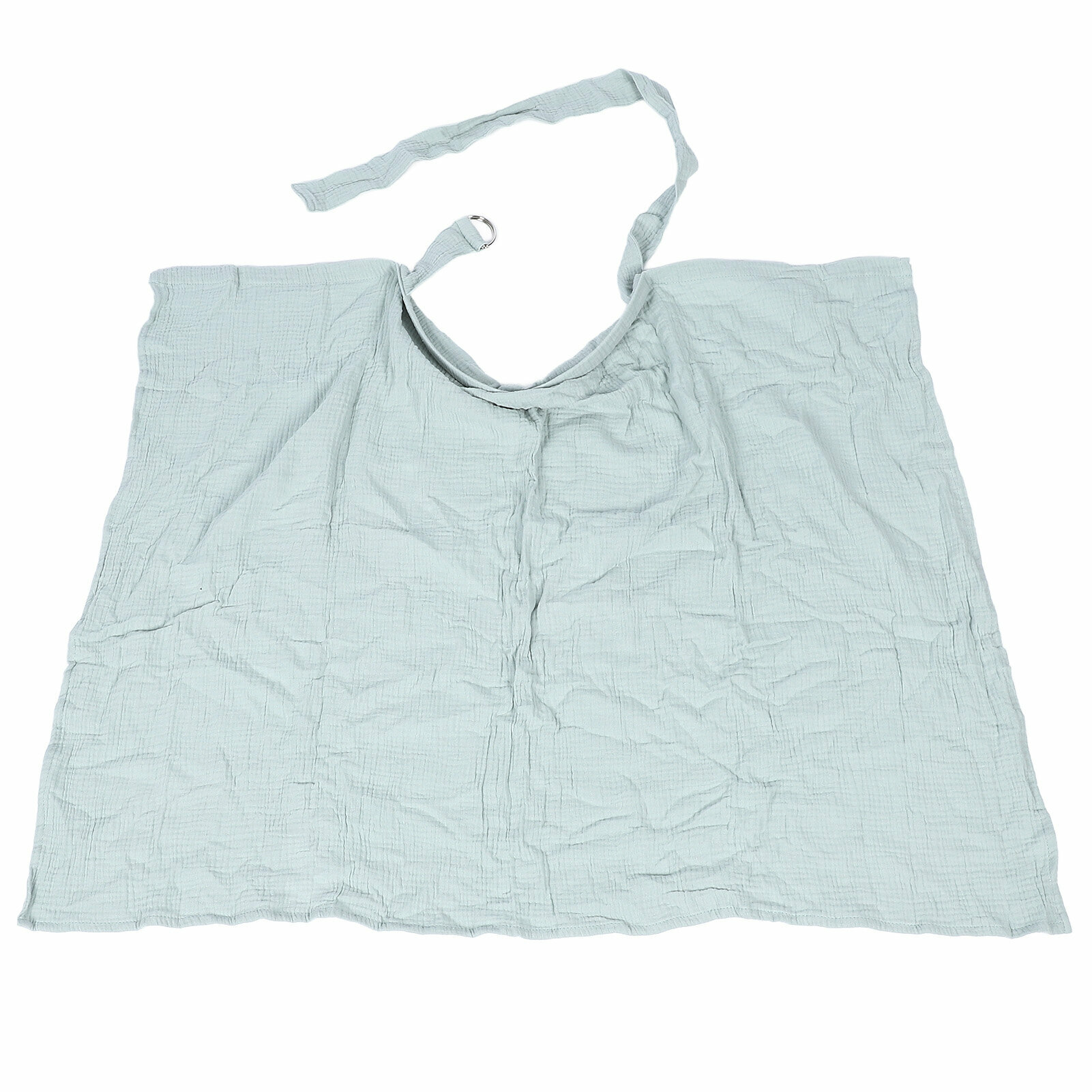 Накидка для кормления грудью хлопковая дышащая двухслойная пончо для кормления грудью зеленая