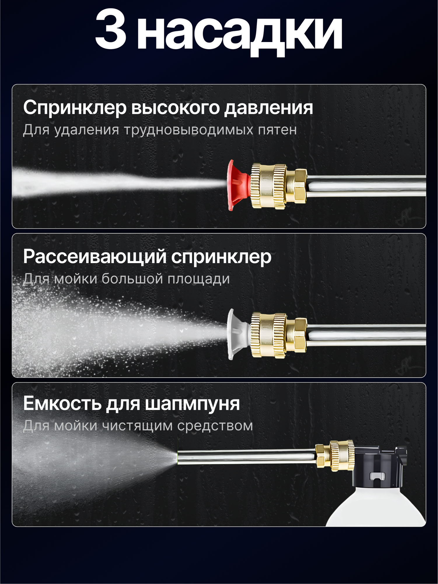 Мойка высокого давления аккумуляторная, автомойка ручная, мини мойка для автомобиля, минимойка для машины беспроводная — фото 1