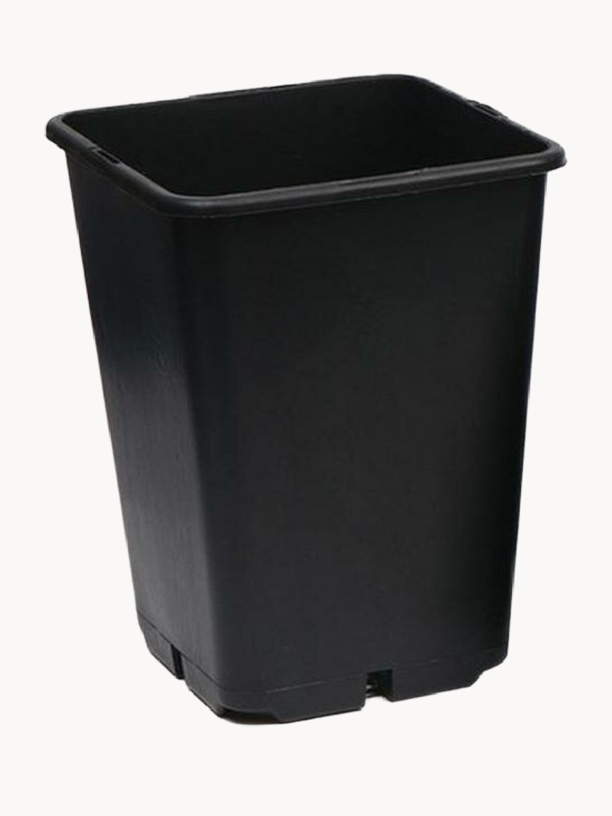 Горшок для рассады, объём 7 л, d = 21 см, h = 27,5 см, чёрный