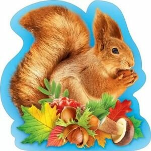 Декоративный элемент на скотче: Белочка (079280)