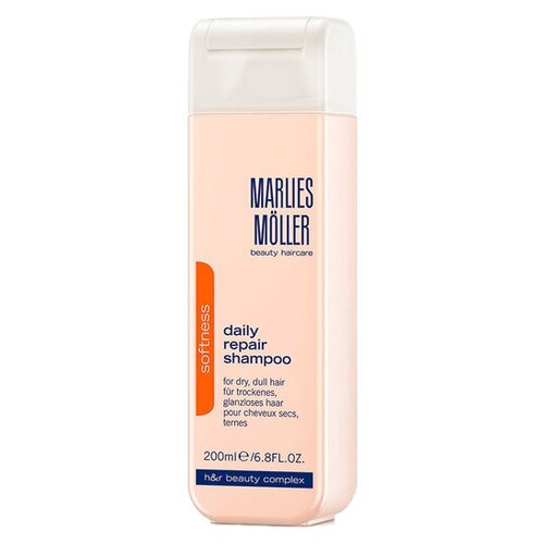 Marlies Moller Softness Ежедневный восстанавливающий обогащенный шампунь для волос, 200 мл