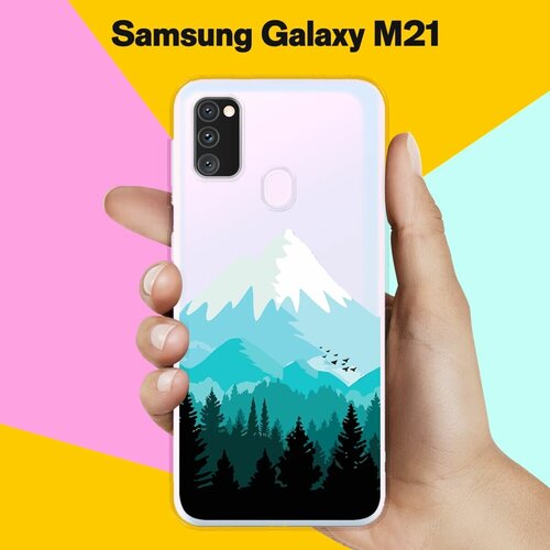 Силиконовый чехол Снежные горы на Samsung Galaxy M30s силиконовый чехол горы и озеро на samsung galaxy m30s