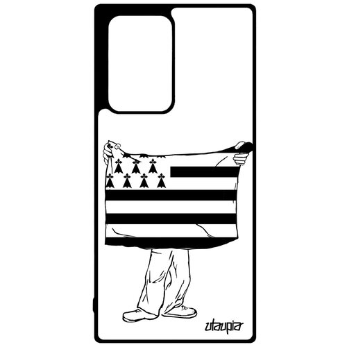 фото Чехол на смартфон samsung galaxy note 20 ultra, "флаг бретани с руками" государственный utaupia