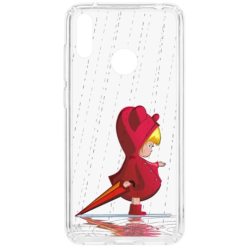фото Чехол на huawei y7 2019 kruche print девочка с зонтом