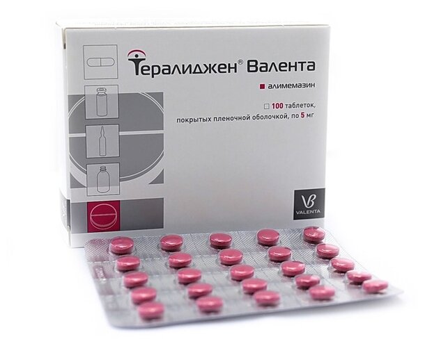 Обезболивающие Средства Тералиджен Валента таб. п/о плен., 5 мг, 100 шт.