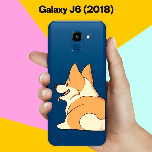 Силиконовый чехол Корги на Samsung Galaxy J6 (2018) силиконовый чехол корги в масках на samsung galaxy j6 2018