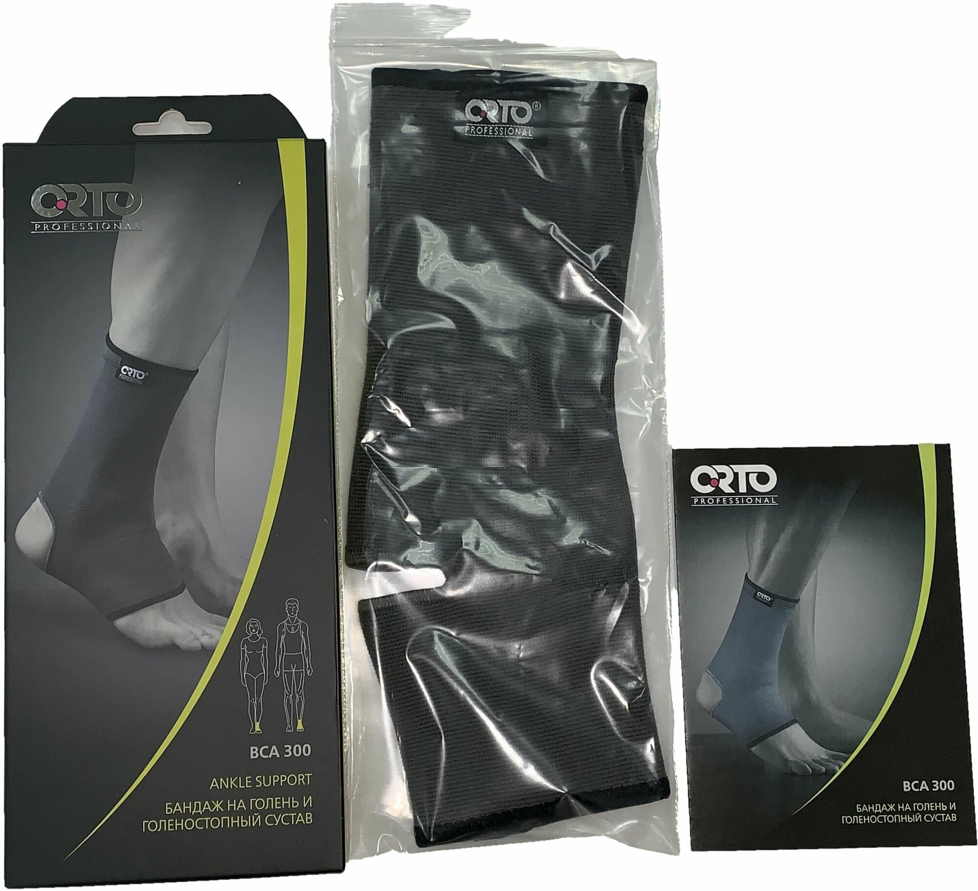 Бандаж на голень и голеностопный сустав Orto Professional BCA 300 с мягким согревающим эффектом, размер L
