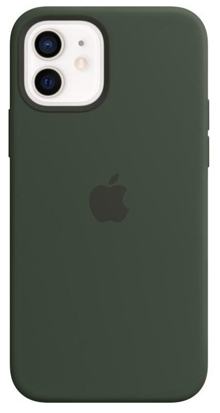Чехол защитный TPU на Apple iPhone 12 mini / Темно-зеленый