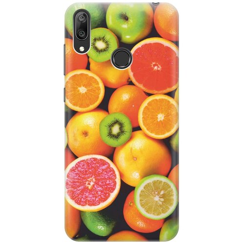 фото Cиликоновый чехол на huawei y7 prime (2019) / хуавей у7 прайм 2019 с принтом "сочные фрукты" gosso