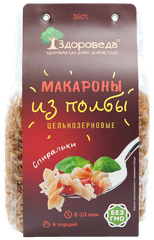 Макароны цельнозерновые из полбы "Спиральки" (Здороведа), 350 г