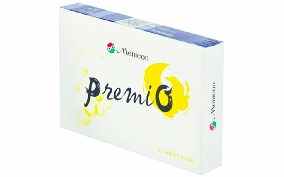 Контактные линзы Menicon PremiO, 6 шт, R 8,3 D-2,0