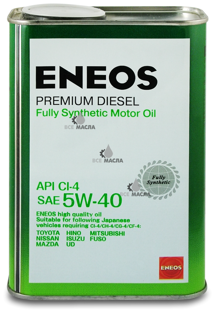 ENEOS Масло Моторное Eneos Premium Diesel Ci-4 Синтетика 5w-40 4л (Oil1338) 8809478943077