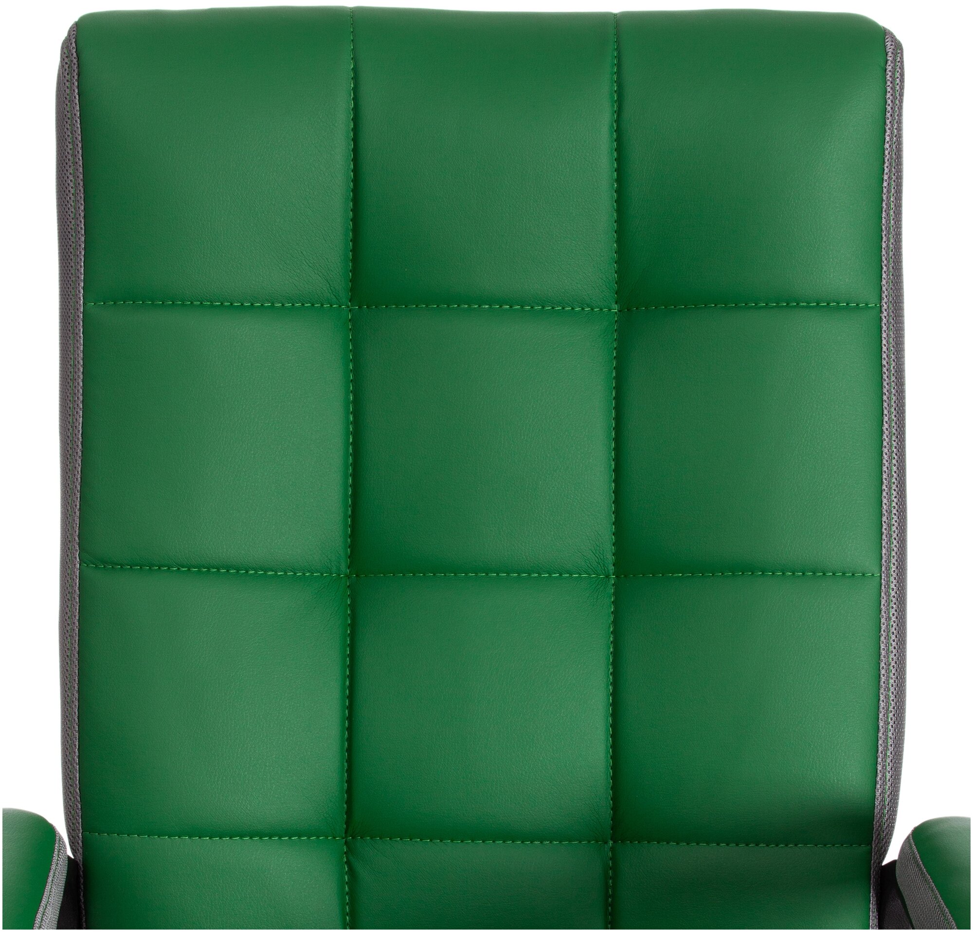 Компьютерное кресло TetChair Trendy для руководителя, обивка: искусственная кожа/текстиль, цвет: зеленый - фотография № 6
