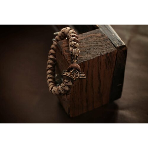 фото Браслет, оранжевый, черный нет бренда