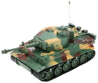 Танк Heng Long Tiger I ИК (3828-1), 1:26, 31.5 см, зеленый камуфляж/болотный