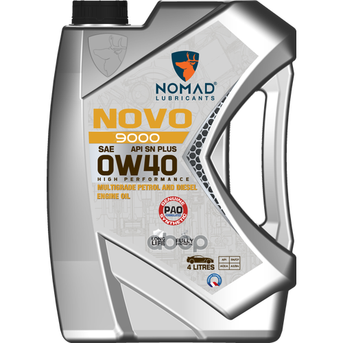 NOMAD LUBRICANTS Nomad Lubricants Масло Моторное Novo 9000 0W-40 (4 Л.) Api Sn Plus Acea A3/B4 Nomad Lubricants 6297001279359