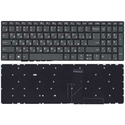 Клавиатура для ноутбука Lenovo 320-15ABR 320-15AST cерая p/n: SN20K93009, 9Z. NDRDSN.10R new uk keyboard for lenovo ideapad 330s 15 330s 15arr 330s 15ast 330s 15ikb 330s 15isk uk laptop keyboard