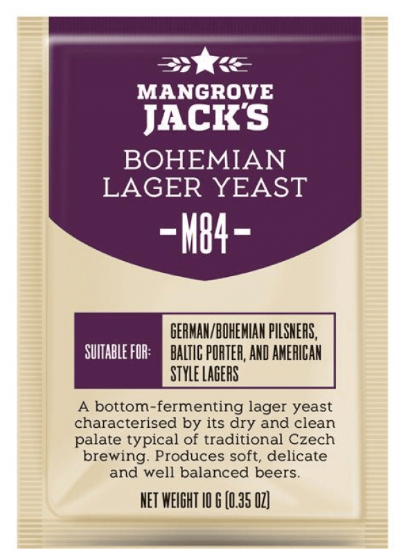Дрожжи пивные "Mangrove JACK*S" Bohemian Lager M84,10 гр