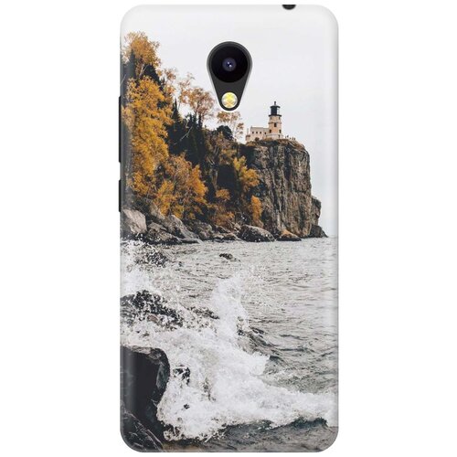 фото Cиликоновый чехол на meizu m5c / мейзу м5с с принтом "северный маяк" gosso