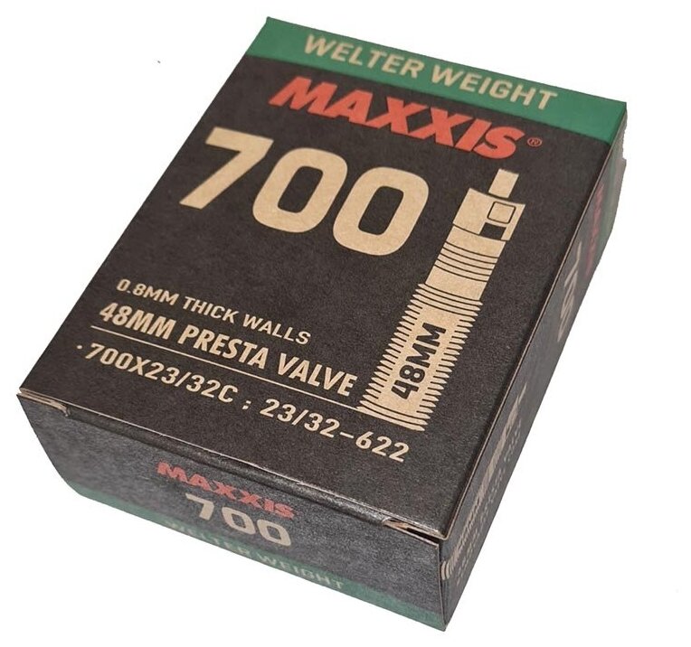 Велокамера Maxxis Welter Weight 700X23/32C Велониппель 48мм