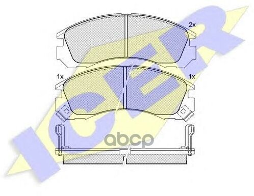 Колодки Передние Mitsubishi Outlander/Galant/Pajero+Psa C-Crosser Icer 140979 Icer арт. 140979