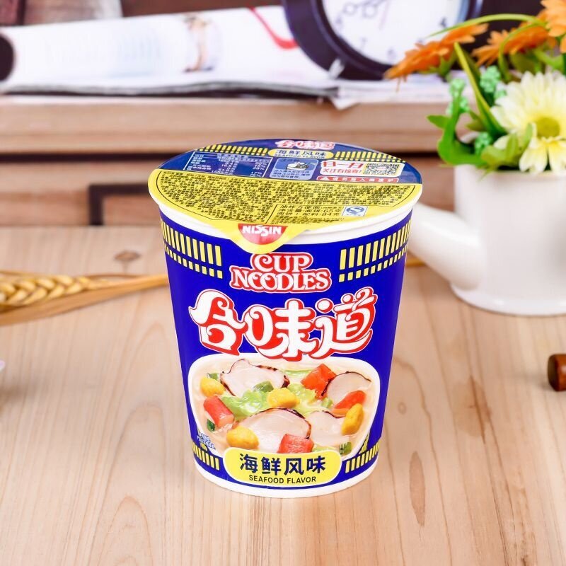 NISSIN Лапша Cup Noodles со вкусом морепродуктов сублимированная, 108 гр - фотография № 2